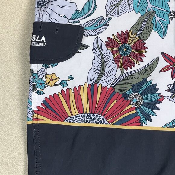 Vissla Short Mens 32 Multicolor Swim Trunk‎ Board Shorts Pocket Adult - Picture 4 of 12